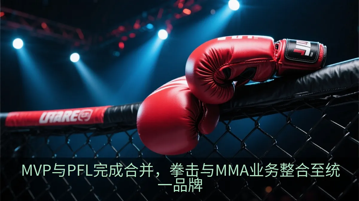 拳击手套与八角笼风格赛场灯光