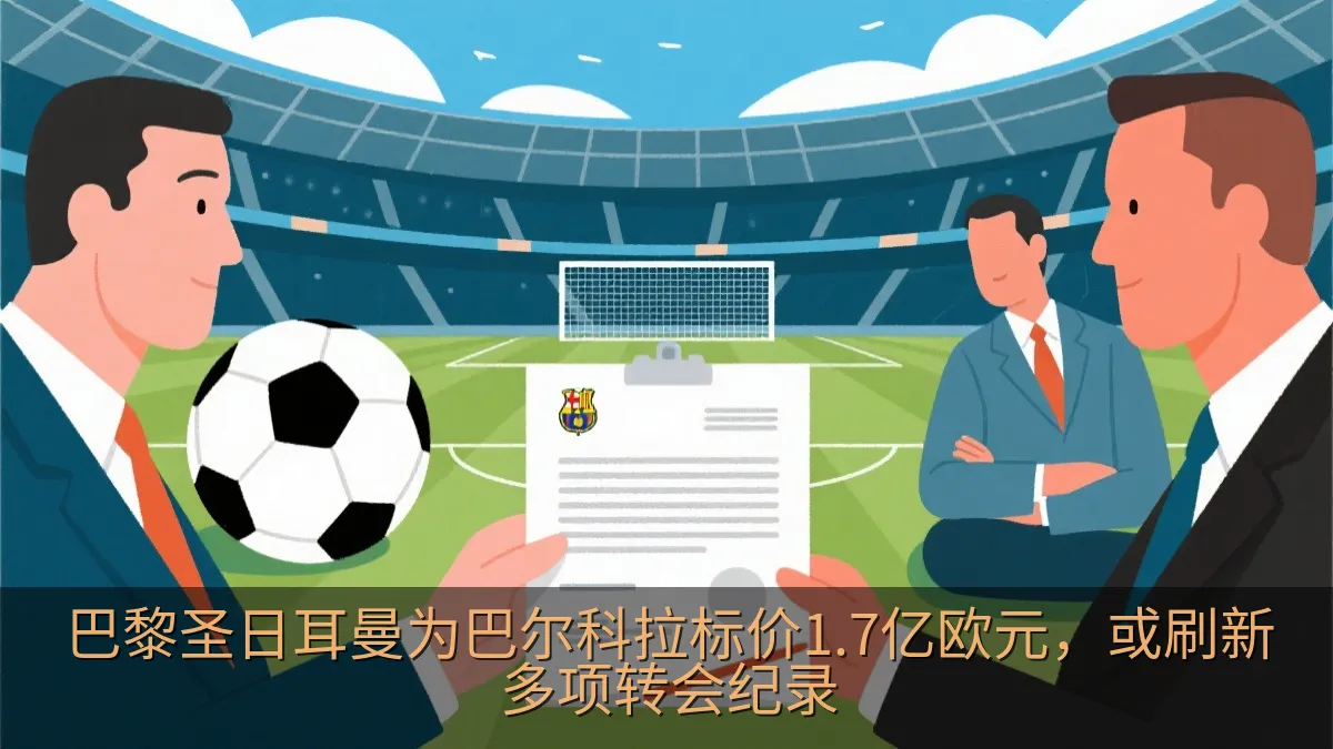 现代足球场内的转会谈判主题画面