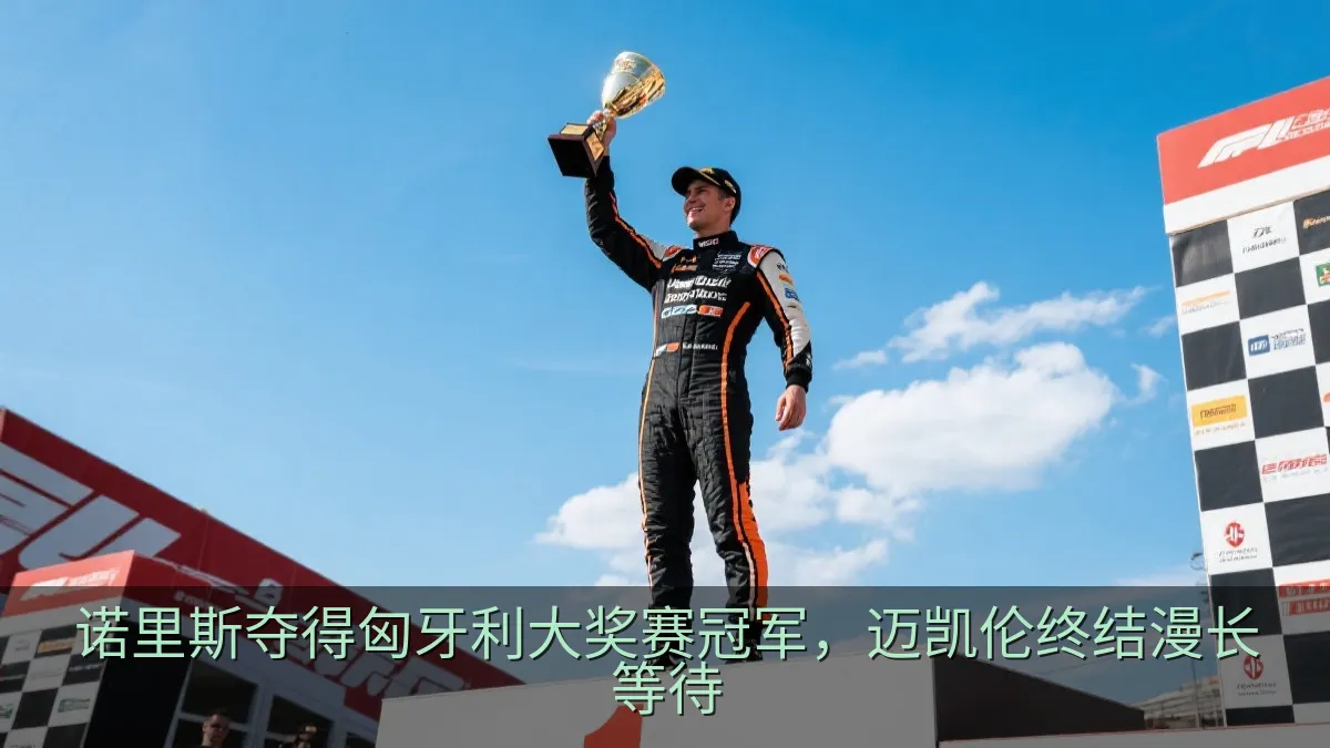 赛车手在领奖台上庆祝比赛成绩